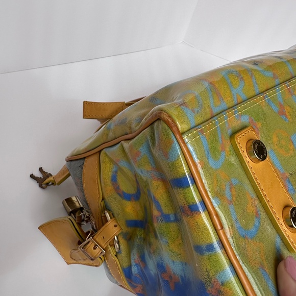 Louis Vuitton Limited Edition Richard Prince Jaune Defile Weekender PM Pulp Bag - Picture 12 of 16